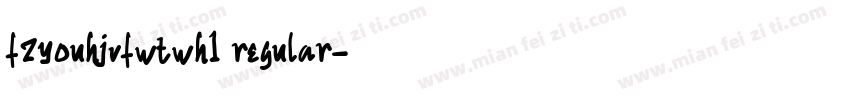 fzyouhjvfwtwh1 regular字体转换